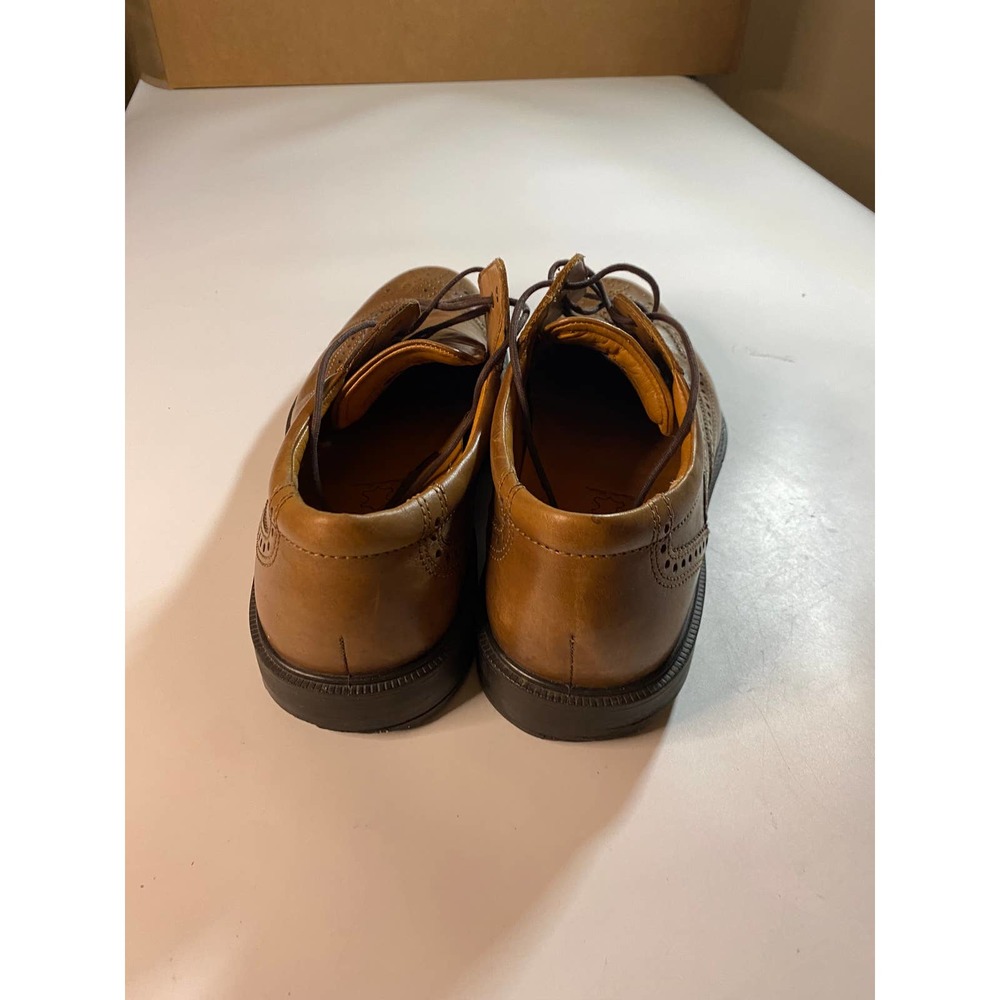 Ecco Wingtip Oxford Brown Dress Shoes Men's Size 12 - Picture 4 of 10